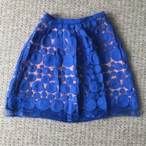 Knee Length Anthropologie lace skirt